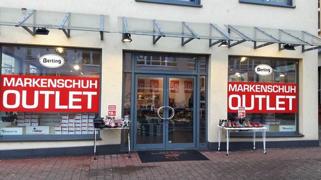 Berting: Markenschuhe zu Outlet-Preisen in Gelnhausen
